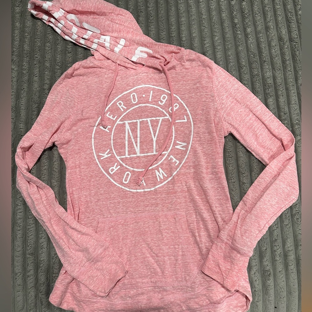 Aeropostale Hooded Long Sleeve Tee. Size Medium